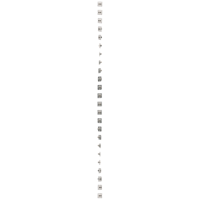 RJ45 computer socket cat. 6 double shielded white