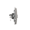 RJ45 computer socket cat. 6 single metallic satin