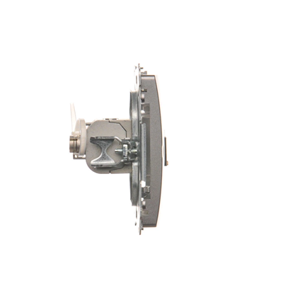 RJ45 computer socket cat. 6 single shielded inox metallic