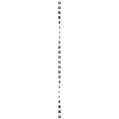 RJ45 computer socket cat. 6 single shielded inox metallic