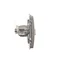 RJ45 computer socket cat. 6 single shielded inox metallic