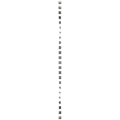 RJ45 computer socket cat. 6 single shielded satin metallic