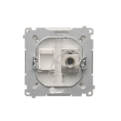 RJ45 computer socket cat. 6 single shielded white
