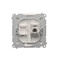 RJ45 computer socket cat. 6 single shielded white