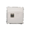 RJ45 computer socket cat. 6 single shielded white