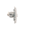 RJ45 computer socket cat. 6 single shielded white