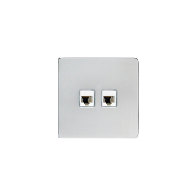 RJ45 computer socket, cat.6 double