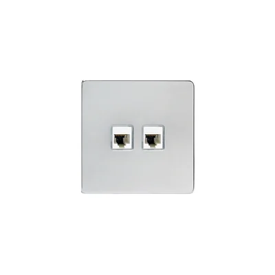 RJ45 computer socket, cat.6 double