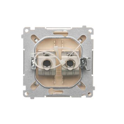 RJ45 computer socket cat.6 double shielded beige