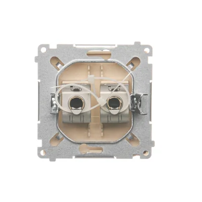 RJ45 computer socket cat.6 double shielded beige