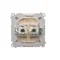 RJ45 computer socket cat.6 double shielded beige