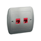 RJ45 computer socket double cat. 5e silver (metallic)