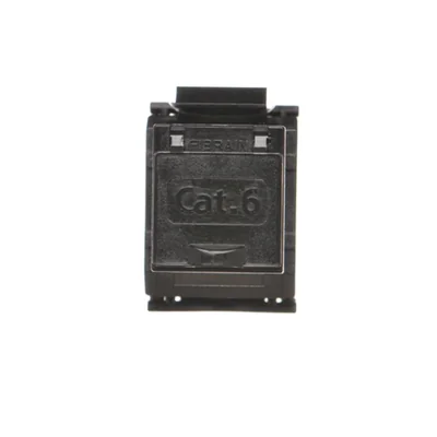 RJ45 computer socket insert category 6 unshielded (UTP) black