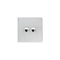 RJ45-Computerbuchse, Kat.6 doppelt