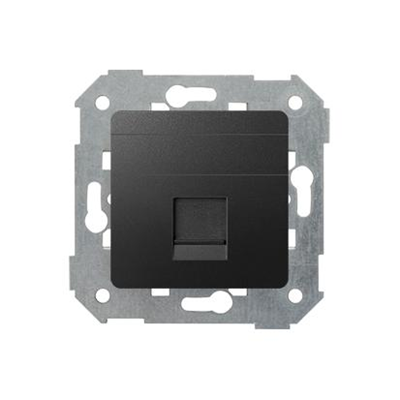 RJ45 socket cover 1 socket with adapter and graphite shutter