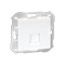 RJ45 socket cover 1 socket with adapter and white shutter