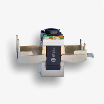 RJ45 socket STP 6 toolless slim shielded silver