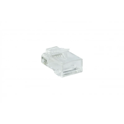 RJ45 UTP category 6 universal pass-through plug (8P8C)