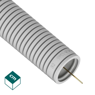 RKGL / Corrugated PVC-U pipe Gray 32 320N with pilot 25 m