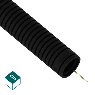 RKGS / PVC-U corrugated pipe Black 25 750N with pilot 50 m