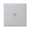 Rocker K45 45x45 normally open switch with backlight, aluminum