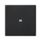 Rocker K45 45x45 normally open switch with backlight, gray graphite
