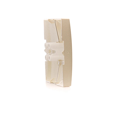 Rocker with a window for switches and double push-buttons with golden matt backlight