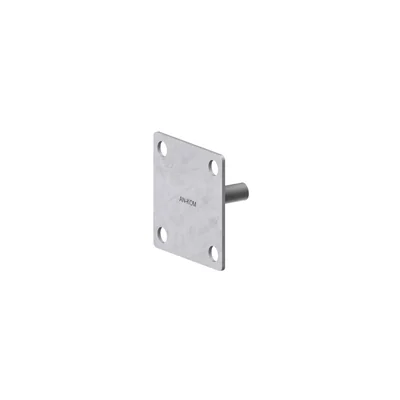 Rod holder, 2 plates, with a rigid connector, hot-dip galvanized