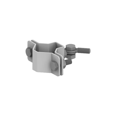 Rod holder with a diameter of 30-40mm with an articulated connector, hot-dip galvanized