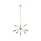 ROD Neunstrahlige goldene Pendelleuchte
