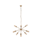 ROD Nine-point gold pendant lamp