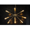 ROD Nine-point gold pendant lamp
