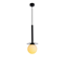 ROMA Lampa wisząca E14 IP20 czarna z białym kloszem