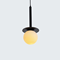 ROMA Lampa wisząca E14 IP20 czarna z białym kloszem