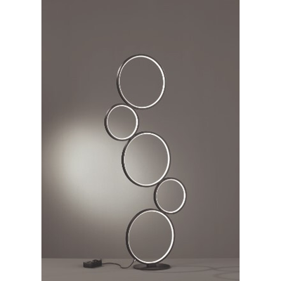 Rondo Stehleuchte 115cm 36W 3000K 4700lm LED integriert IP20 schwarz