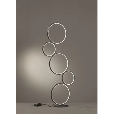 Rondo Stehleuchte 115cm 36W 3000K 4700lm LED integriert IP20 schwarz