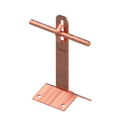 Roof-gable holder, height 12cm, copper bend