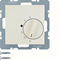 Room temperature controller with changeover contact and central element cream