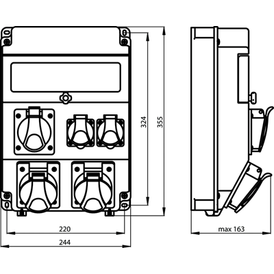 ROS11\FI-21 switchgear with protections and residual current device
