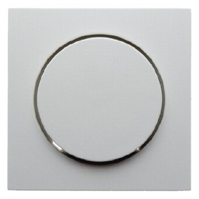 Rotary dimmer plate - Matt white