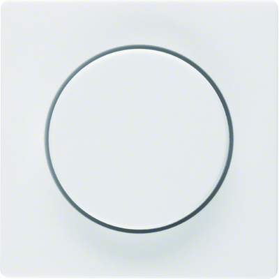 Rotary dimmer plate - White velvet