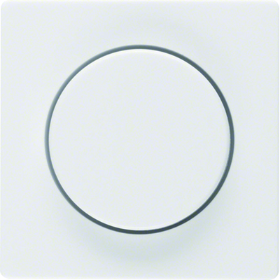Rotary dimmer plate - White velvet