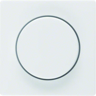 Rotary dimmer plate - White velvet