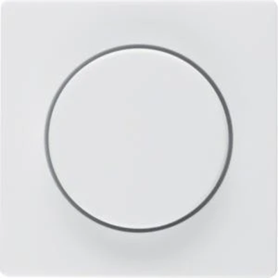 Rotary dimmer plate - White velvet