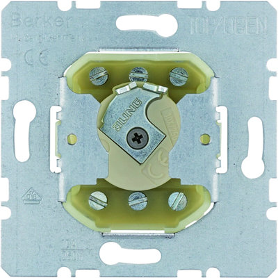 Rotary universal (stair) connector with a key for a cylinder lock