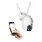 Rotating outdoor camera, 4MP, Wi-Fi, memory, motion detection, tracking function, two-way talk, night light