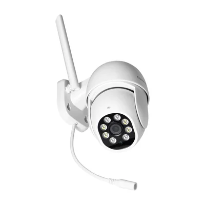 Rotating outdoor camera, 4MP, Wi-Fi, memory, motion detection, tracking function, two-way talk, night light