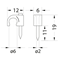 Round cable holder 6 mm FLOP-6