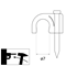 Round cable holder 7 mm FLOP-7
