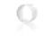 round duct connector 150 mm, white 693